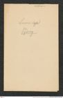 Nachlass Franz Steindachner, historischer Umschlag, Korrespondenz Archibald Liveridge, Inv.Nr. 306.03, Seite 1